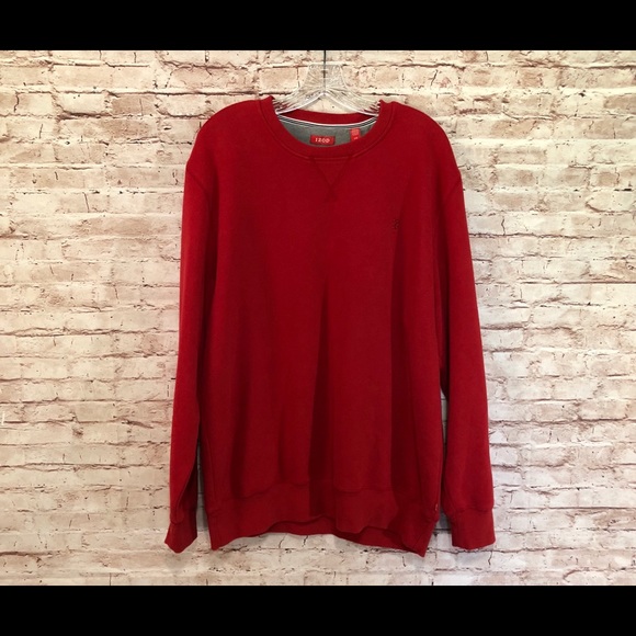 Izod Men’s Soft Red Sweatshirt Pullover – Size L – EUC – NWOT - Picture 4 of 11